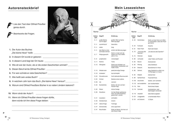 Die kleine Hexe - Kommentar und Kopiervorlagen für den Unterricht (Klasse 2 bis Klasse 3)