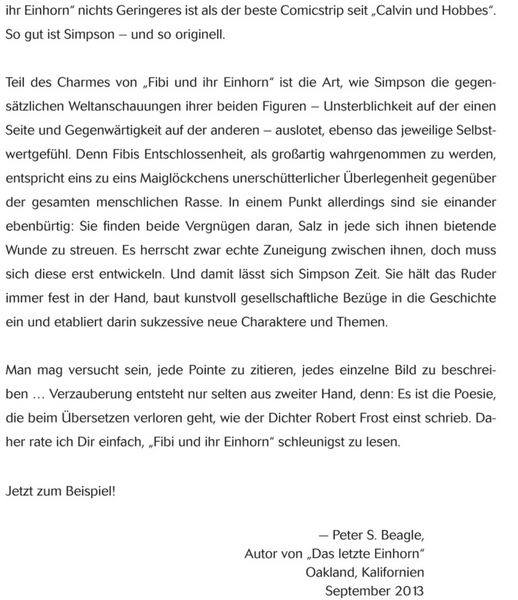 Fibi und ihr Einhorn