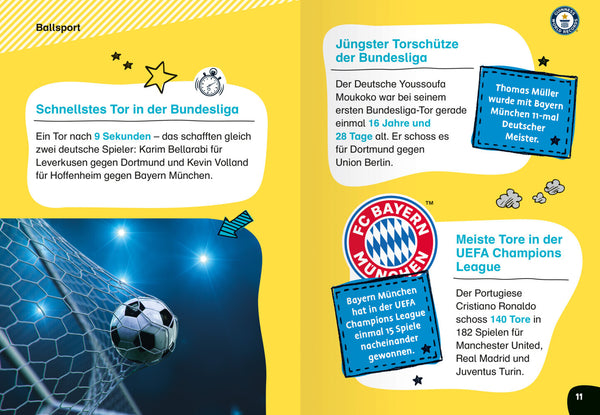 Guinness World Records für Erstleser - Sport