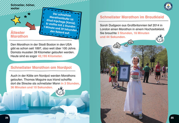 Guinness World Records für Erstleser - Sport