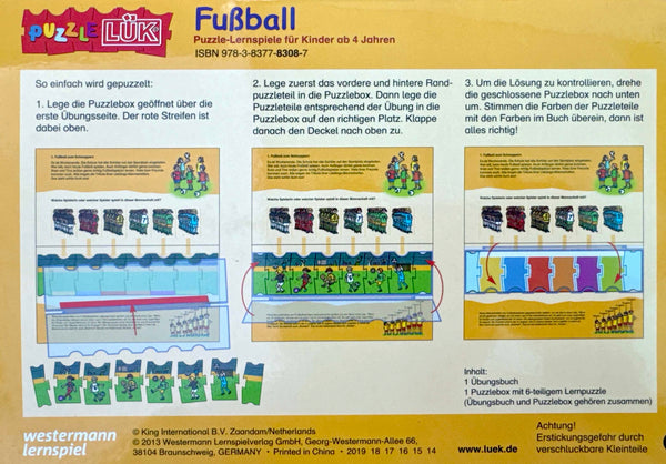 Puzzle Lük Fußball