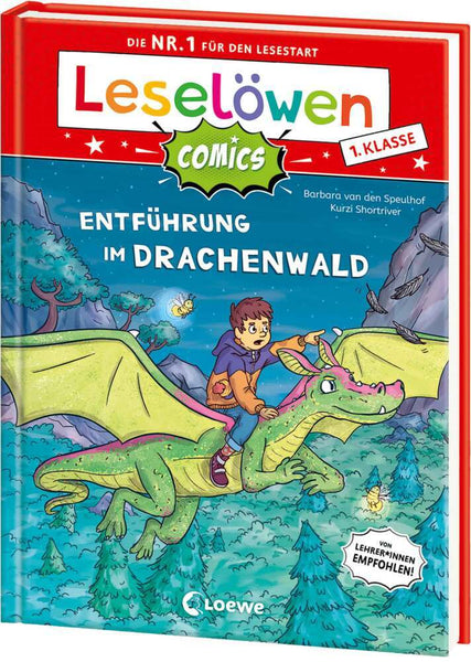 Leselöwen 1. Klasse Comics - Entführung im Drachenwald (hardcover)