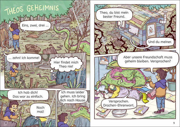 Leselöwen 1. Klasse Comics - Entführung im Drachenwald (hardcover)