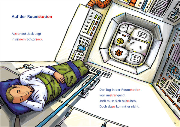 Leselöwen Lesetraining 1. Klasse - Alarm auf der Weltraumstation