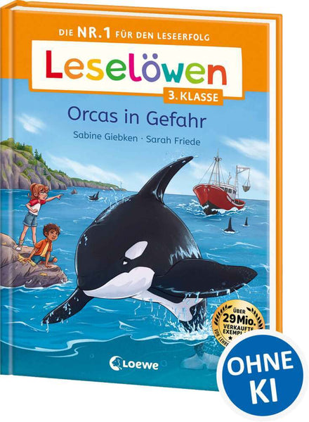 Leselöwen 3. Klasse - Orcas in Gefahr (hardcover)