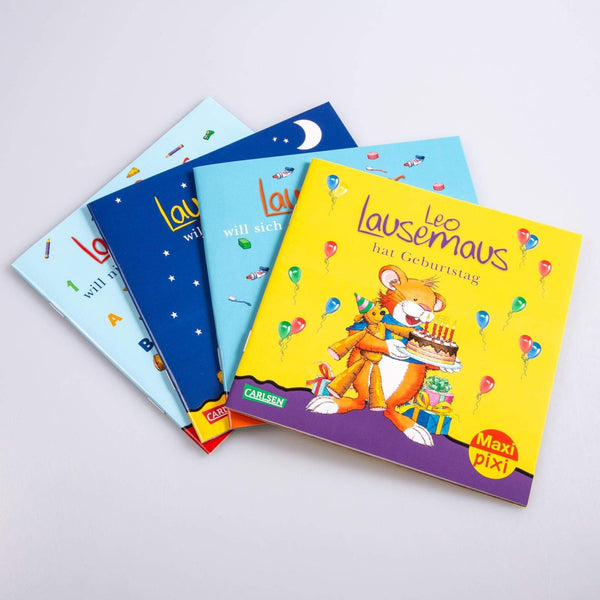 Leo Lausemaus 4 Maxi-Pixi books set