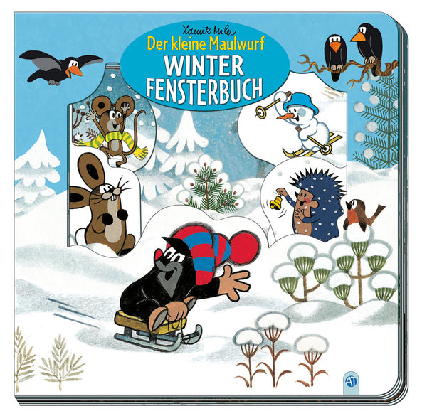 Der kleine Maulwurf and his friends on their funny winter adventures!  Enjoy this lovingly designed window book for early readers. Small surprises on each page will put you in a good mood! Read, discover and be amazed!